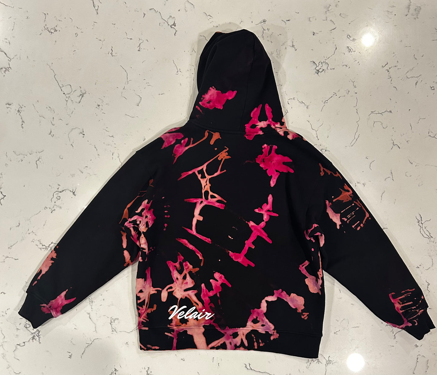 Crimson Static Heavyweight Large Hoodie - VSC x GD 004