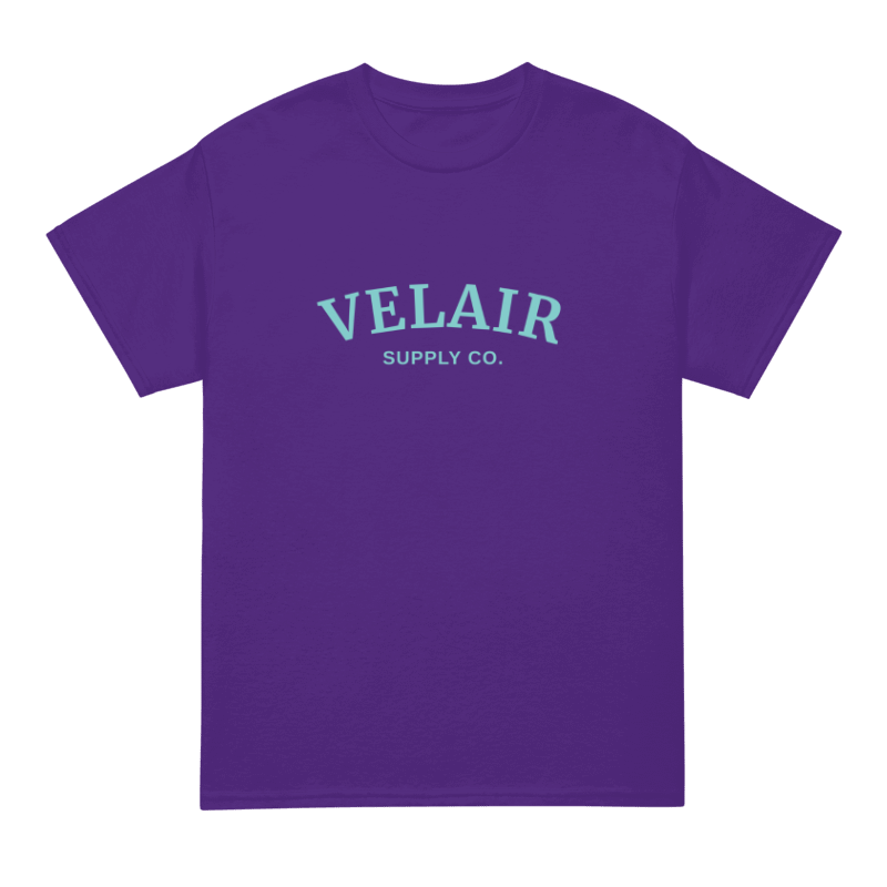 Velair Oversized classic Purple & Ice Blue Tee