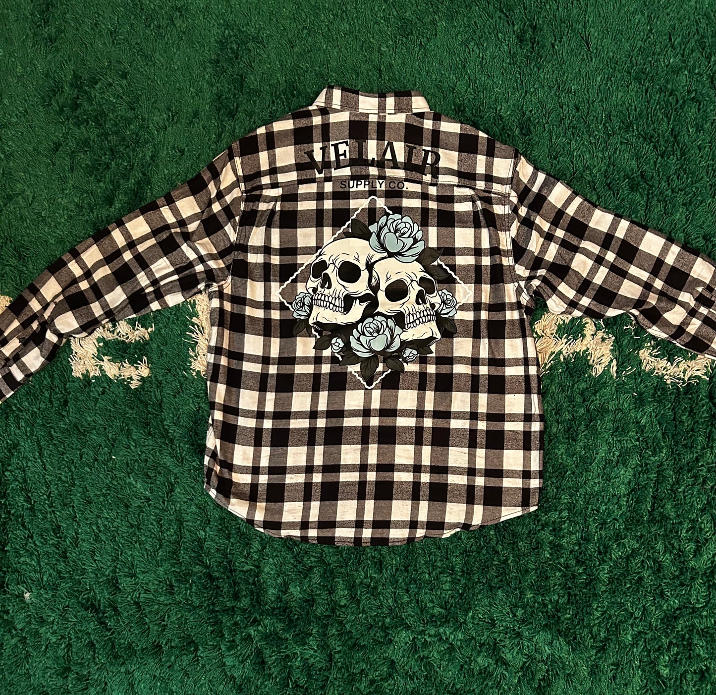 Mint & Roses Flannel