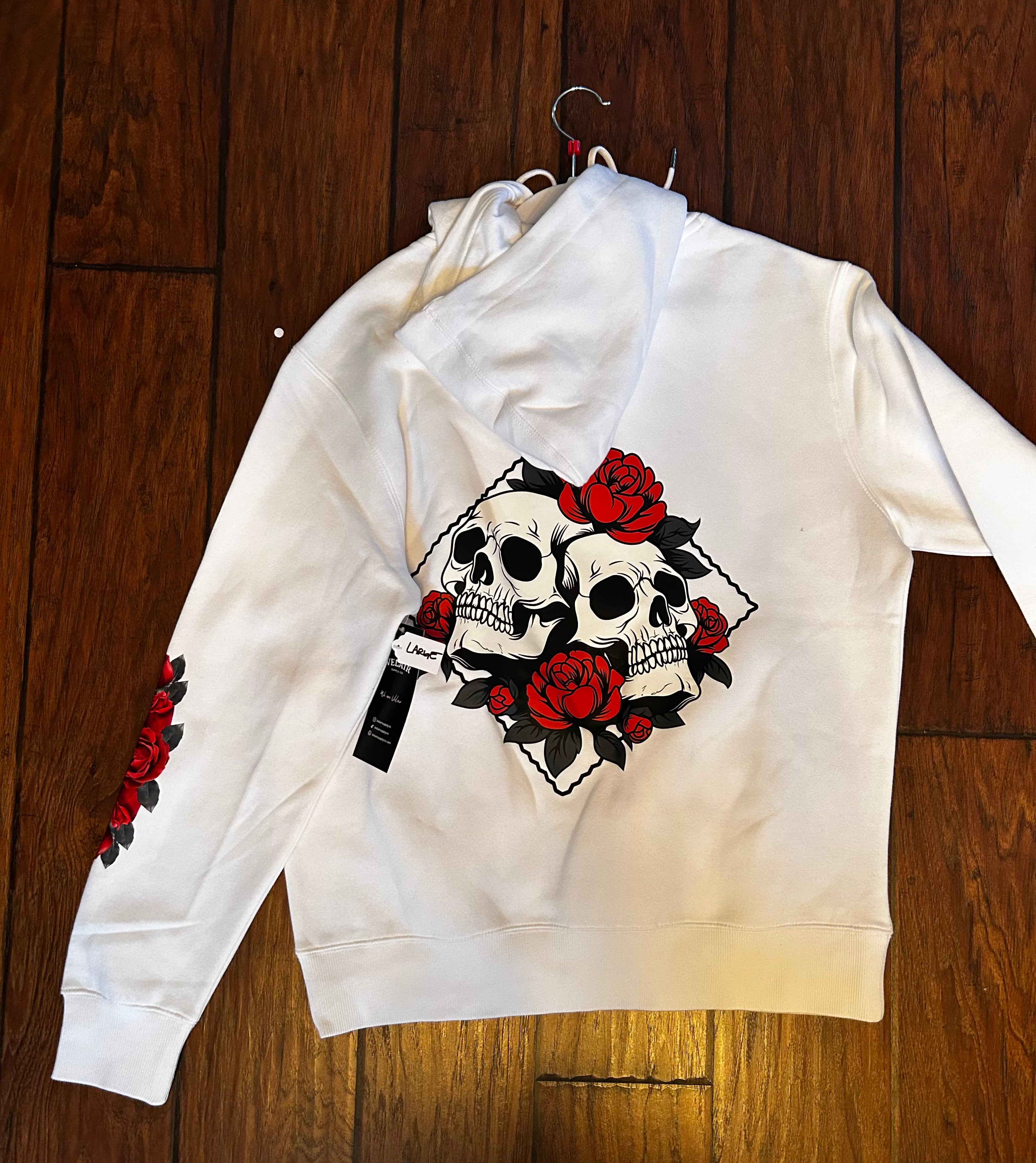 Forever Rose White Hoodies