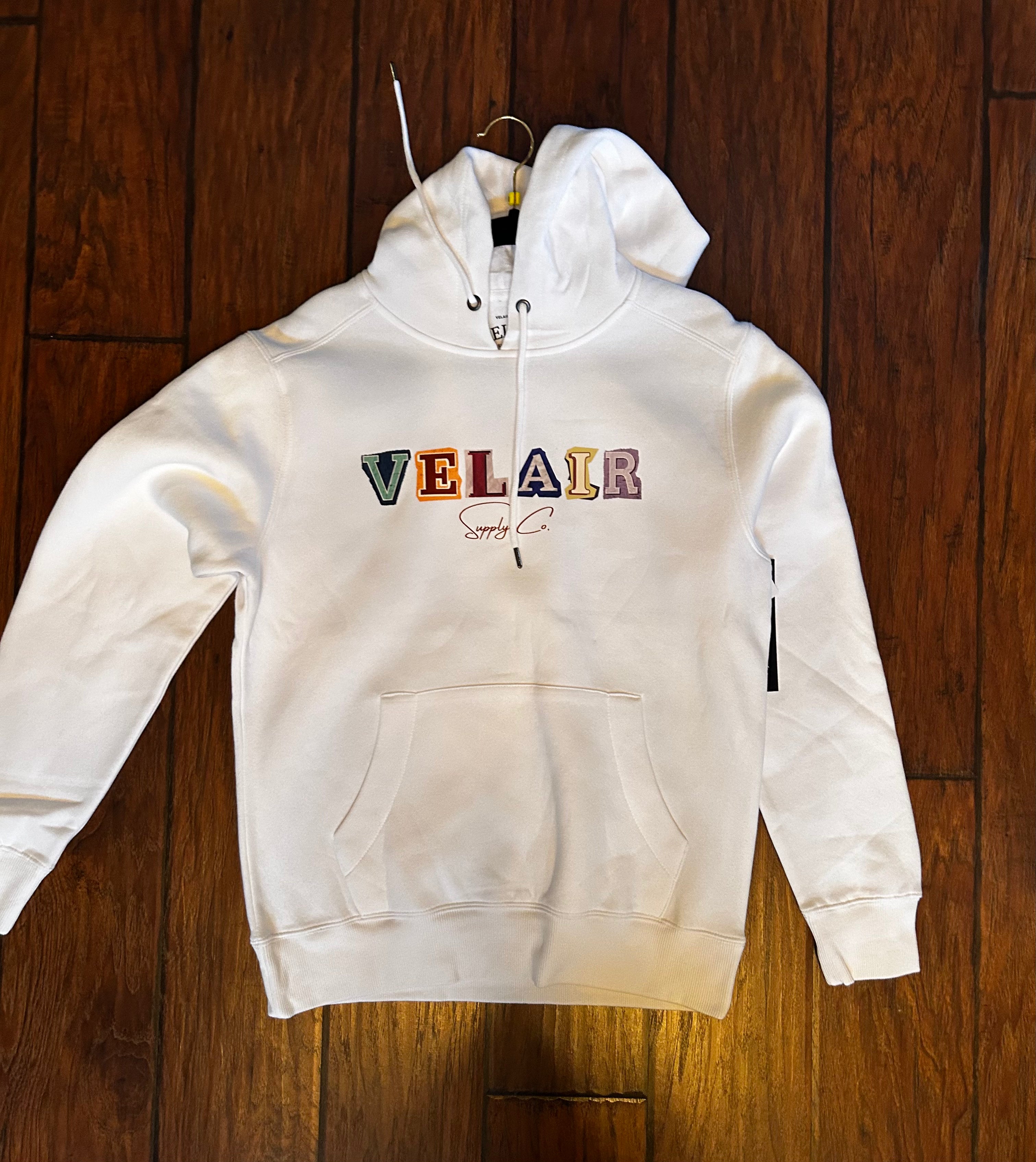 Velair Supply Co Scrapbook White Hoodie