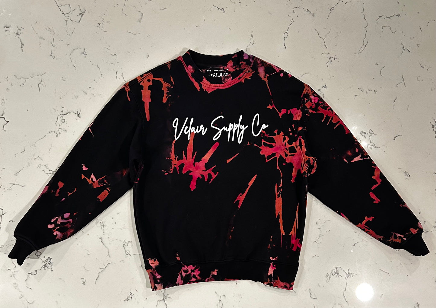 Magenta Burst Heavyweight Medium Crewneck - VSC x GD 012