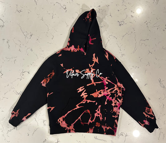 Crimson Static Heavyweight Large Hoodie - VSC x GD 004