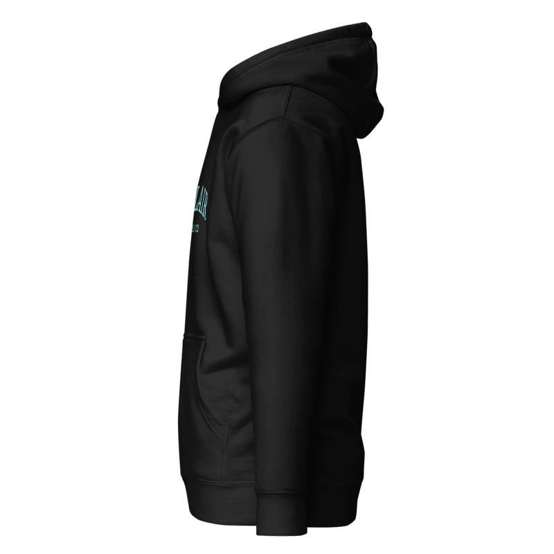 Velair Black and Ice Blue Core Hoodie