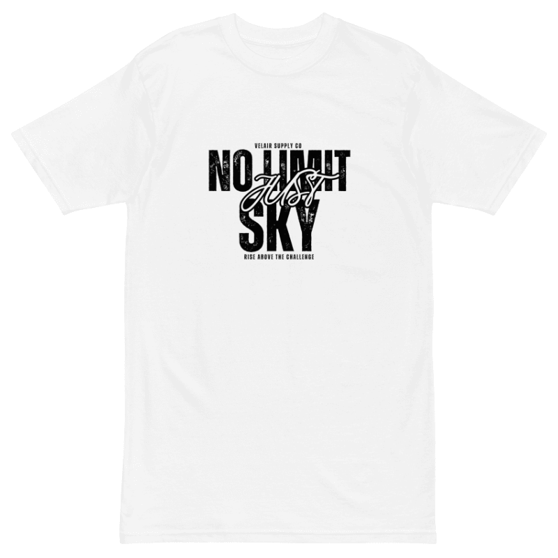 No Limit, Just Sky T Shirt White
