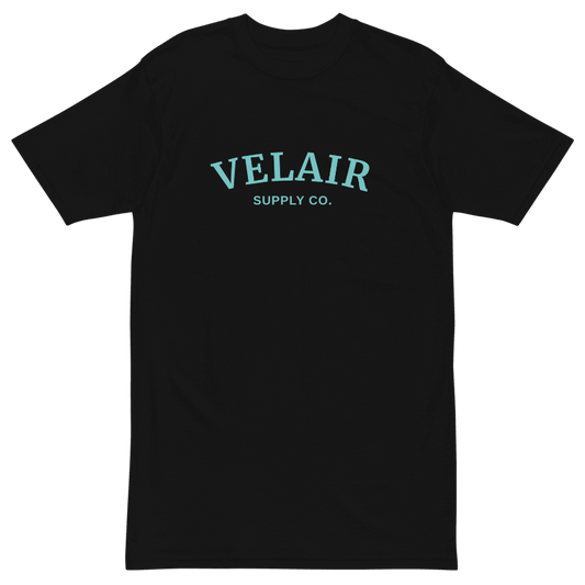 Velair Black & Ice Blue Tee