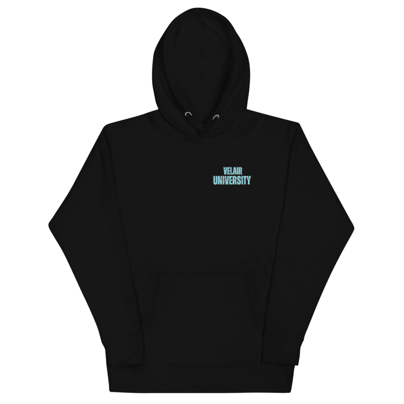 Velair University Hoodie Black
