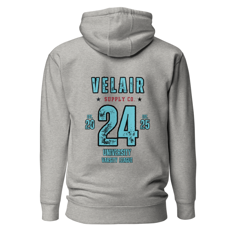 Velair University Hoodie Heather Grey