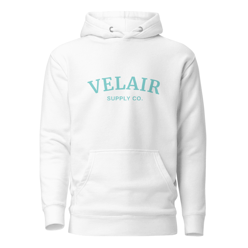 Velair White Blue Ice Core Hoodie